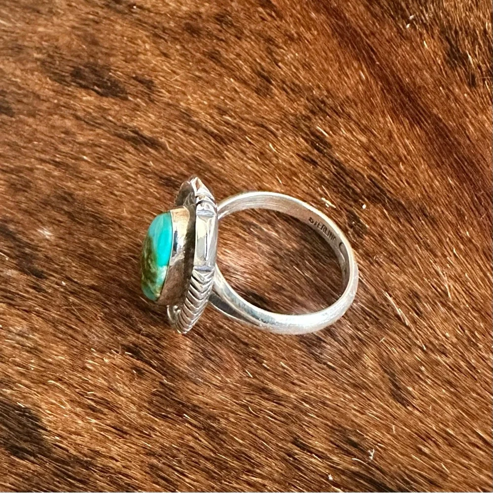 Sterling Silver and Turquoise Native Ring NWOT - Picture 4 of 15